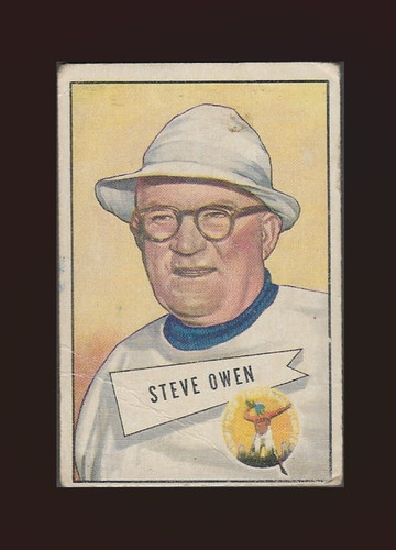 Steve Owen #4 1952 Bowman Small card
