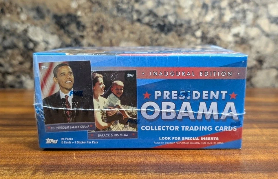 Tarjetas coleccionables Topps Obama President 2008 edición inaugural Caja Pack 24 Sellada Foto 4 de 4