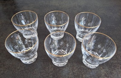 6x Dorotheehütte Spode Sinfonie Gold Whiskybecher Nr.20 Neu!!