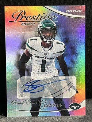 Panini 2023 Prestige Xtra Points Auto Ahmad ''Sauce'' Gardner Jets #225
