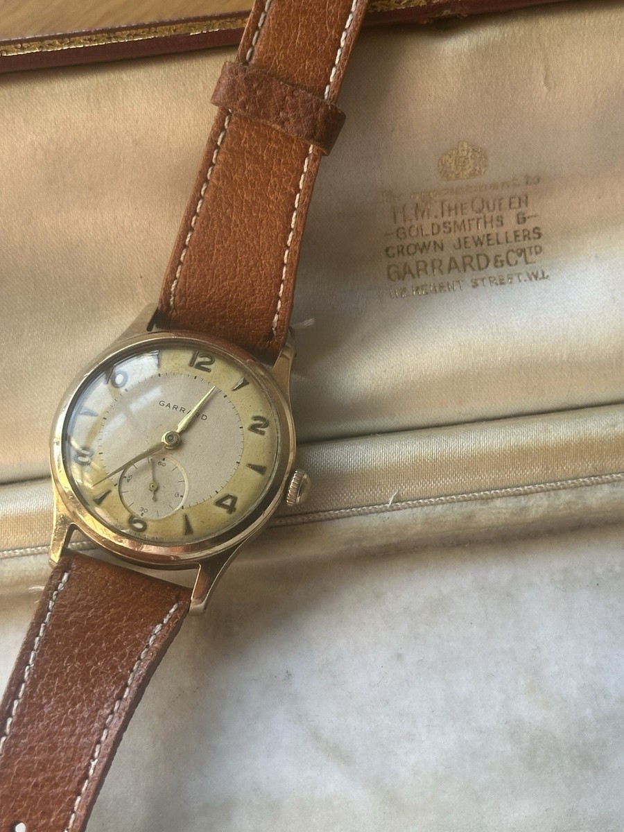 Smiths for Garrard Vintage 9ct Gold Wristwatch 18 Jewels 1960s