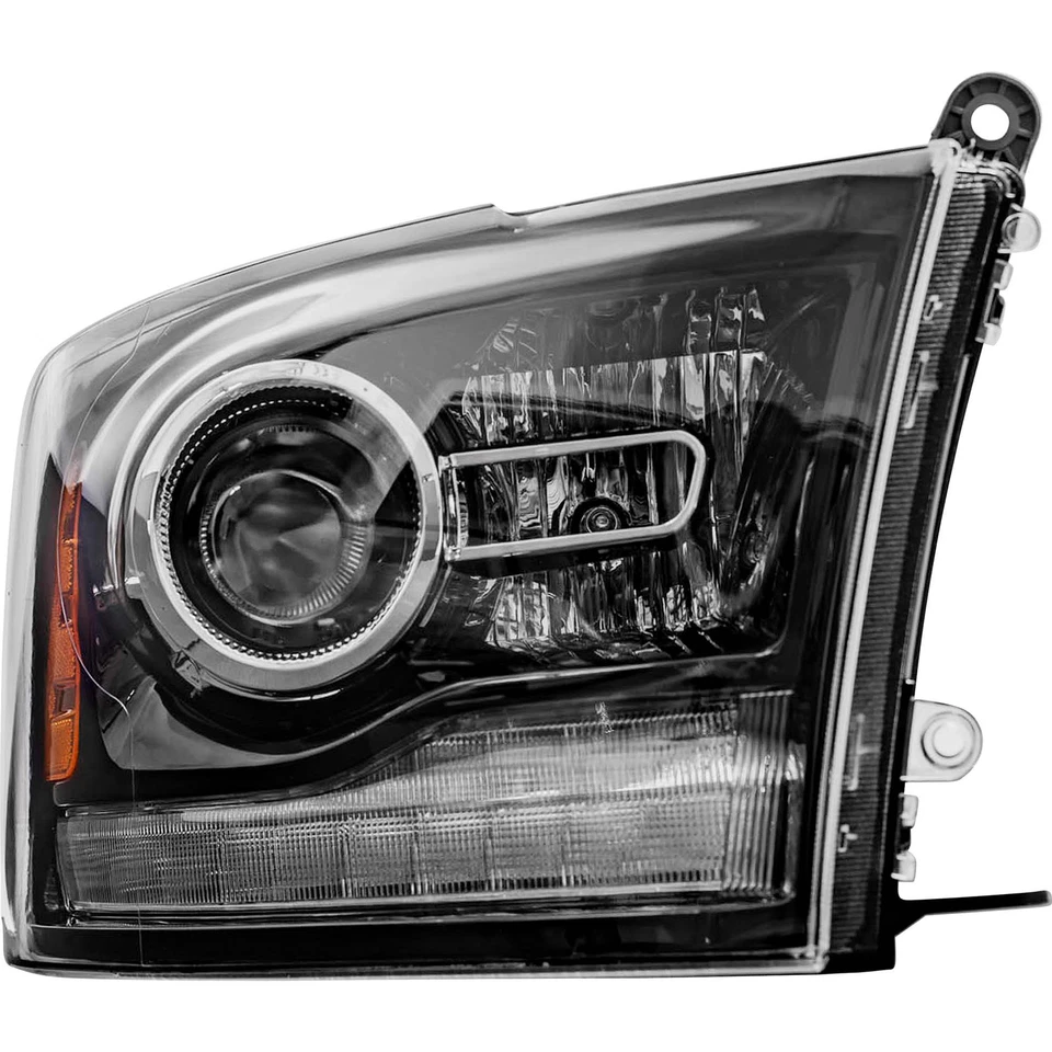 Faro compatible con 1500 tipo proyector 2016-2018 con bisel negro derecho 68324932AD Foto 3 de 4