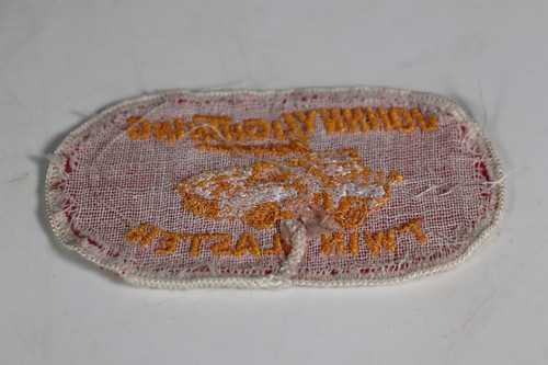 VTG Johnny Lightning Twin Blaster Patch, Embroidered Red & Yellow, 4" Hot Rod eL - Picture 3 of 4