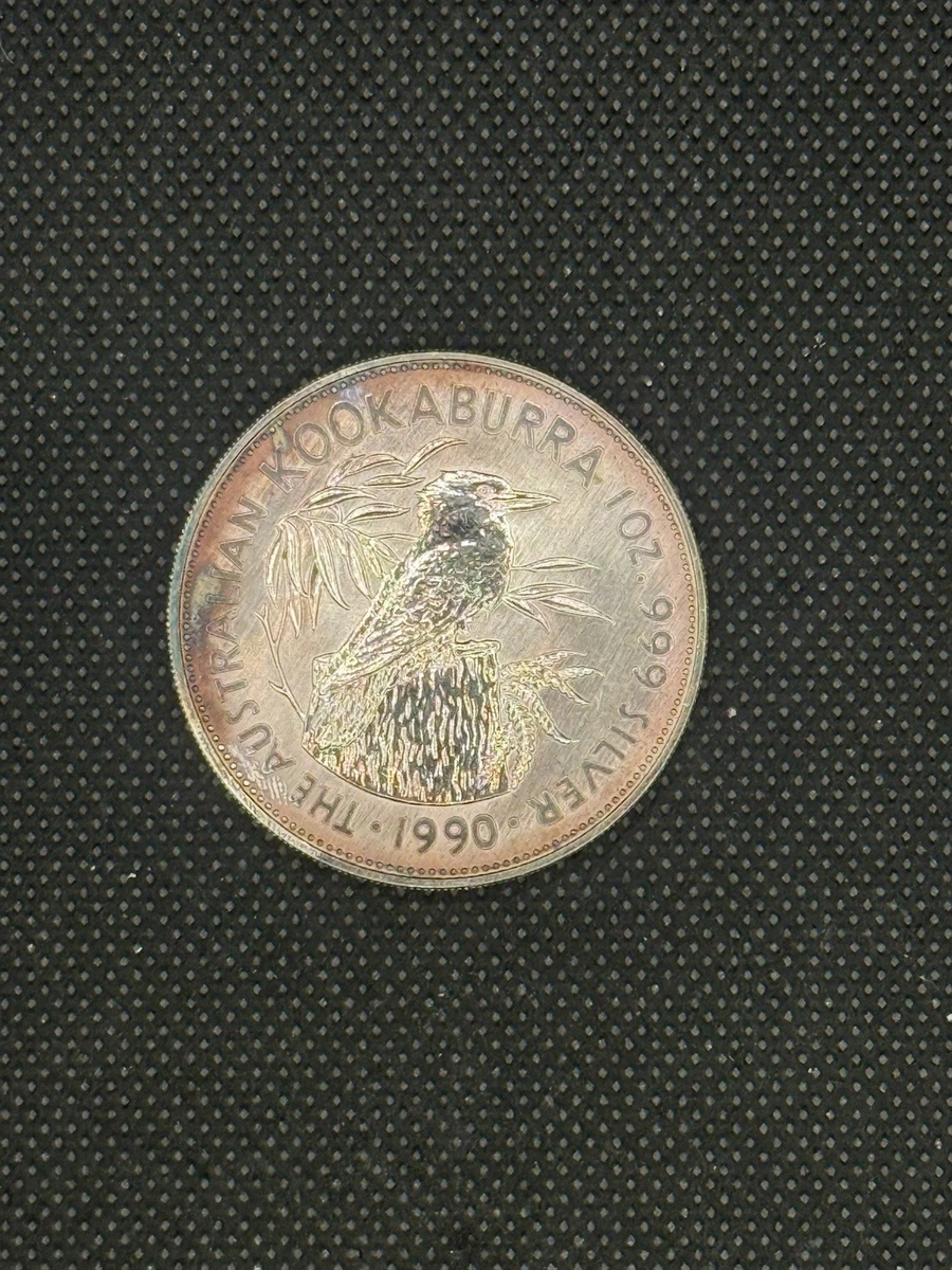 Australian Kookaburra Uncertified 1990 Silver Bullion Coins for
