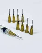 10pcs Olive 17G 13mm Dispensing Blunt Precision Tips Nozzle for Glue,oil Paints