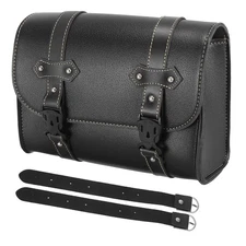 Motorcycle Tool Bag Handlebar Bags Cycling Luggage Bag Waterproof Faux Leathe...