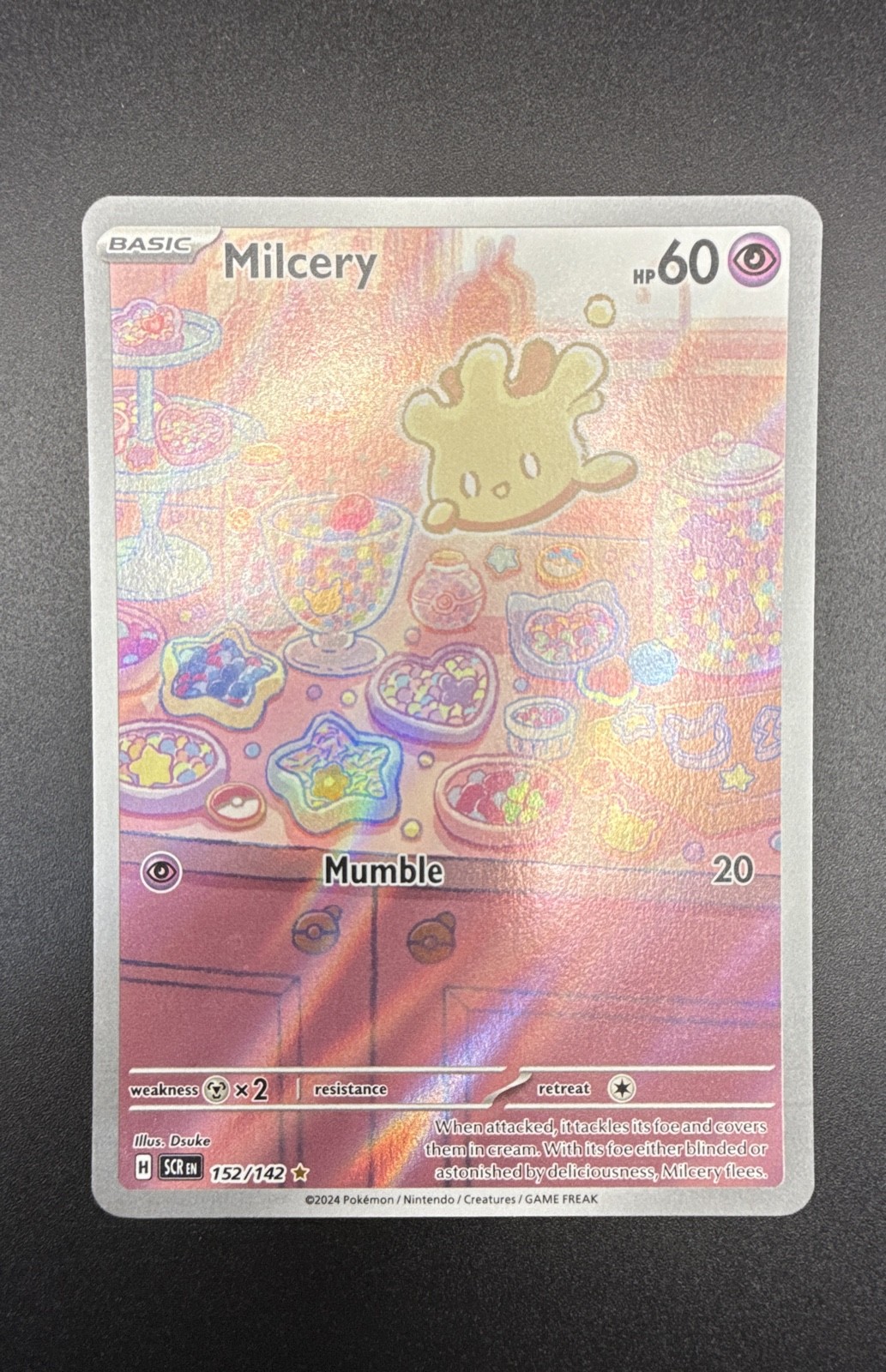 milcery pokemon card price - 152/142 Stellar Crown - Illustration Rare IR Basic Pokemon Pokemon Card - Shining Fates