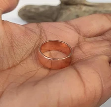 Handmade Pure Copper Band Ring: Meditation Jewelry Birthday  Ring All Size Co 12