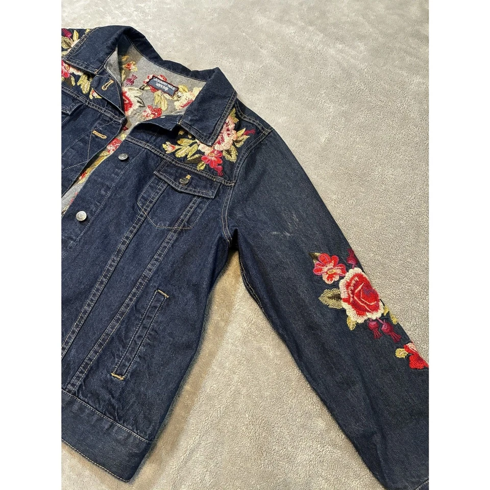 Chaqueta vaquera floral bordada Johnny Was Workshop de gran tamaño Foto 4 de 4