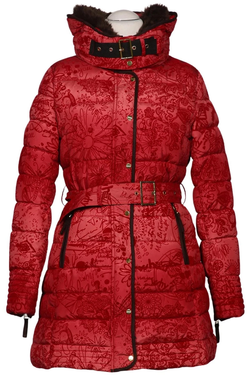 Desigual Mantel Damen Jacke Parka Gr. 40 Rot #m31pegx