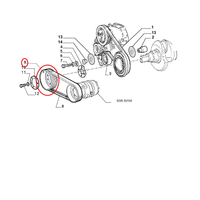 Leitpulley Klimaanlage Fiat Typ - Original Croma 7731713
