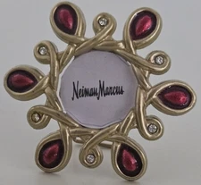 Neiman Marcus Jay Strongwater RED Mini Clip on Easel Picture Frame Rhinestones