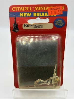 Rare HTF Citadel Miniature Metal Callidus Assassin 8051F Blister 1995