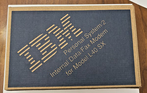 IBM Personal System/2 Internal Data/Fax Modem For Model L40 SX In Box NOS