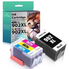 4pk 902XL 902 Ink Cartridges for HP 902 Officejet Pro 6960 6968 6970 6975 6978