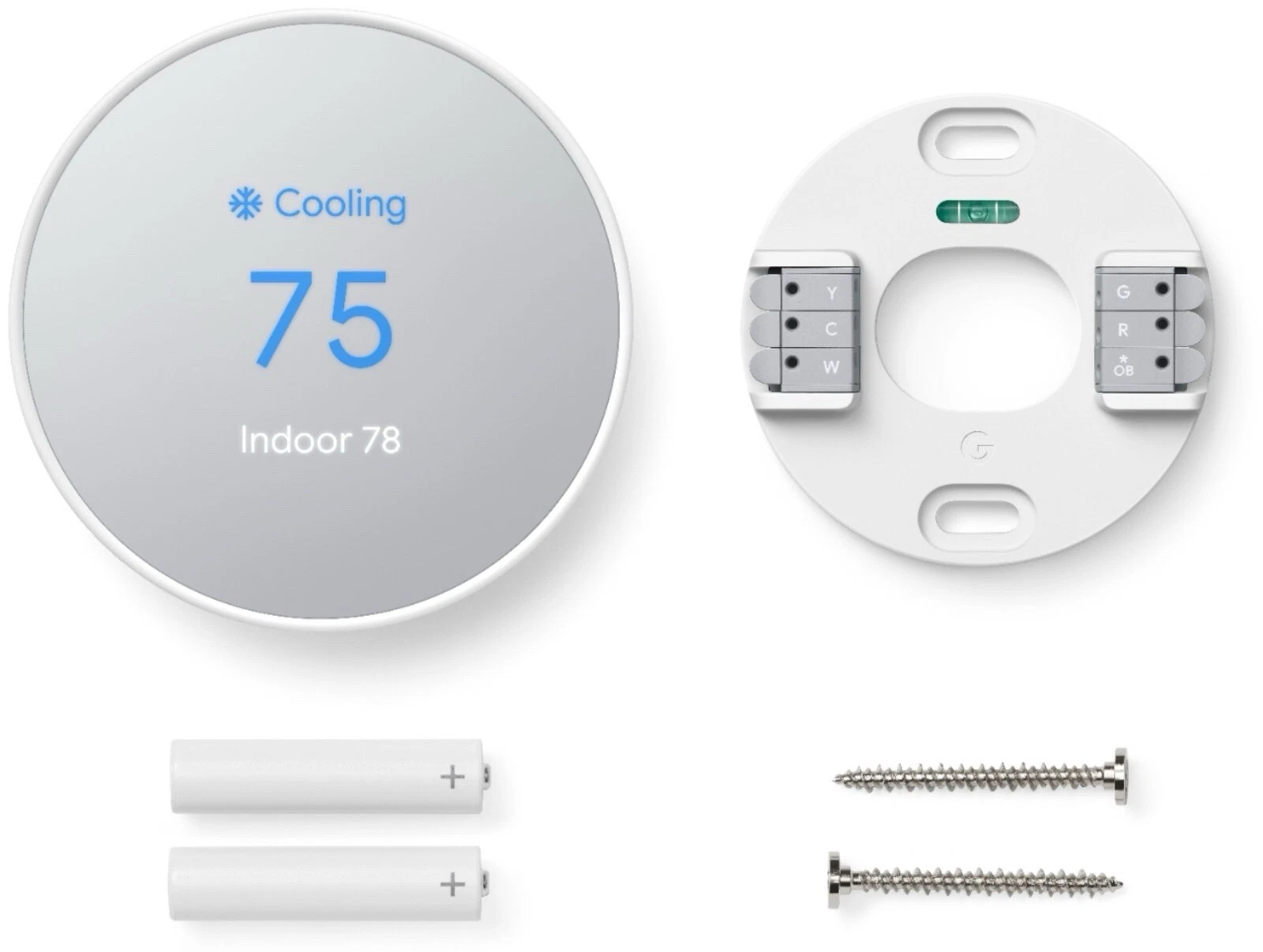 Google Nest Thermostat G4CVZ Smart Thermostat Snow US Model GA01334- US