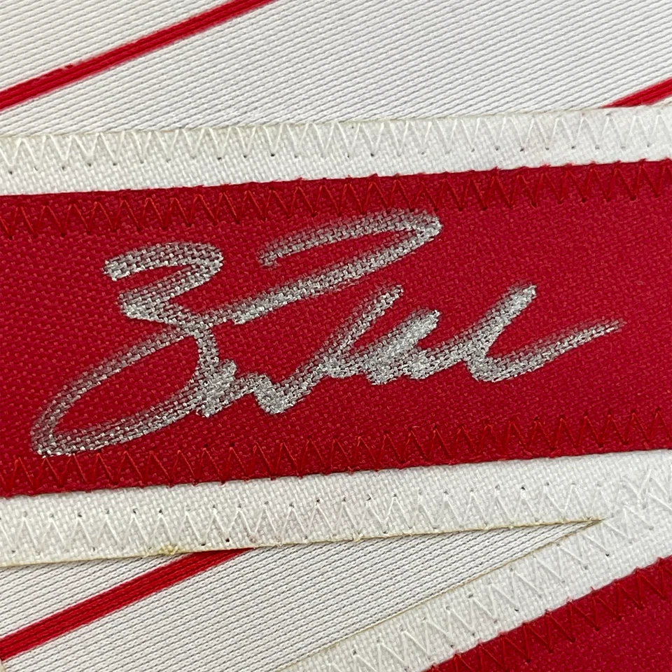 Framed Autographed/Signed Zack Wheeler 33x42 Pinstripe Jersey PSA/DNA COA - Image 2 of 2