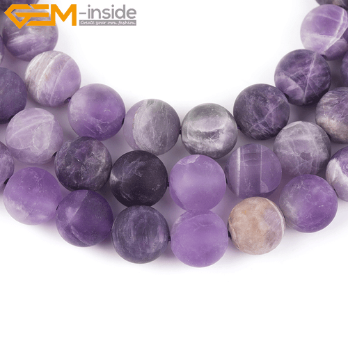Natural Matte Aquamarine Mookaite Round Loose Spacer Jewellery Making Beads 15" - Picture 182 of 534