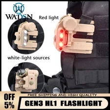 WADSN Gen3 HL1 Fast Set Helmet White Light Red Lamp LED Safety Hat Arisoft