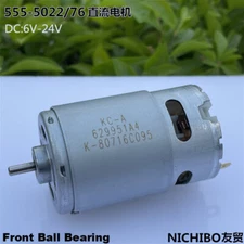 NICHIBO RS-555 DC 12V 18V 24V High Speed Power Ball Bearing Electric Drill Motor