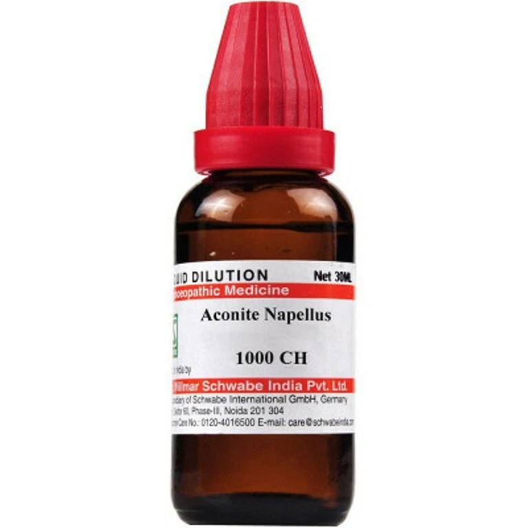 Willmar Schwabe India Aconite Napellus 1M (1000 CH) (30ml)
