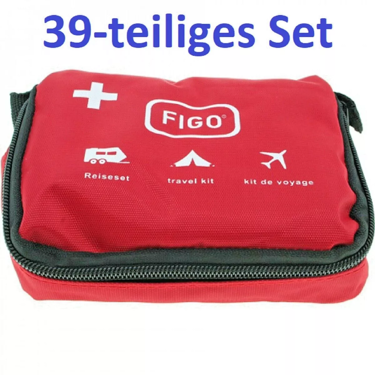 39tlg Erste Hilfe Set Verbandsmaterial Notfallset Tasche universell  einsetzbar
