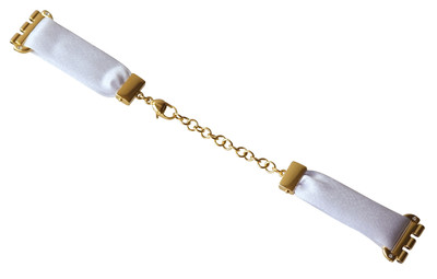 Original Swatch Skin Classic Armband White Silk ASFK374G Neuware