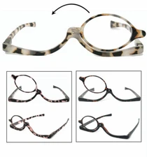 Womens Colorful Make Up Reader Make Up Reading Glasses Spring Hinge Temples