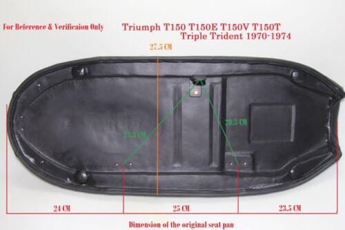 Triumph T150 T150V T150E Trident cafe racer motorcycle seat CODE: E1151 - Picture 6 of 7