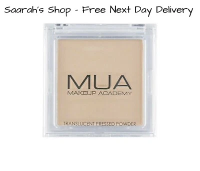 MUA MAKE UP ACADEMY MUA Translucent Pressed Powder Makeup Setting Foundation Face Powder TALC FREE
