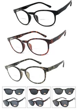 Inner BIFOCAL Sunglasses with Magnetic Magnet Polarized CLIP ON fishing readers