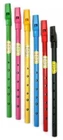 Waltons Rainbow Tin Whistles in D Red Blue Pink Green Yellow Black