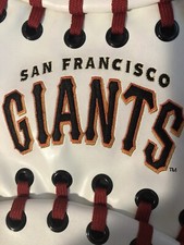 Backpack San Francisco Giants Embossed Logo Shoelaced Bag 15x3  Leatherette