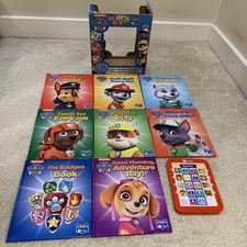 Paw Patrol Electronic Reader 8 Books Library Set Handheld Me Reader 18 Months
