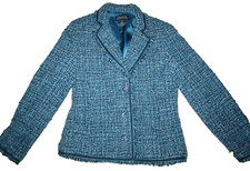 Jones New York Signature blue woven blazer / jacket, ladies' size 8