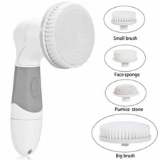 4 in 1 Electric Facial Cleansing Face Body SPA Brush Massager Skin Care Massage