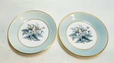 Vintage Royal Worcester Woodland Fine Bone China Butter Plates England 4 in