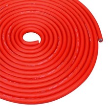 25 ft 4 GA Gauge AWG Car Amplifier Battery Power Cable Ground Wire CCA Frost Red