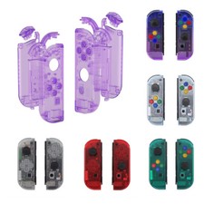 For Nintendo Switch  OLED Joy-con Shell Cover Buttons Set Clear Replacement Kit