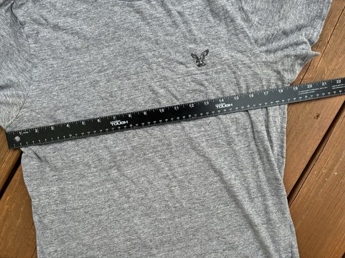 AMERICAN EAGLE Mens Short Sleeve Gray Crew Neck Athletic Fit Shirt Medium - Picture 5 of 5