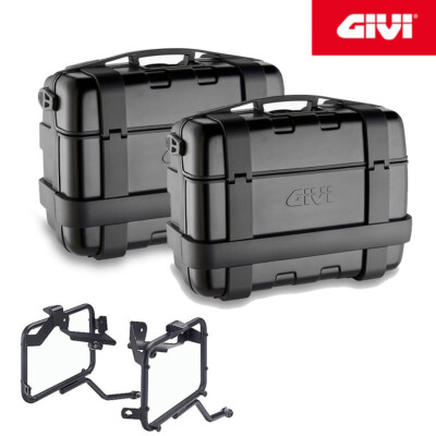 SEITENKOFFER + RAHMEN [GIVI] TRK33B - HONDA AFRICA TWIN 750 2000
