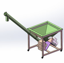 Auger Screw Vibrating Inclined Feeder Talcum Coffee Powder Filling MachineSUS304