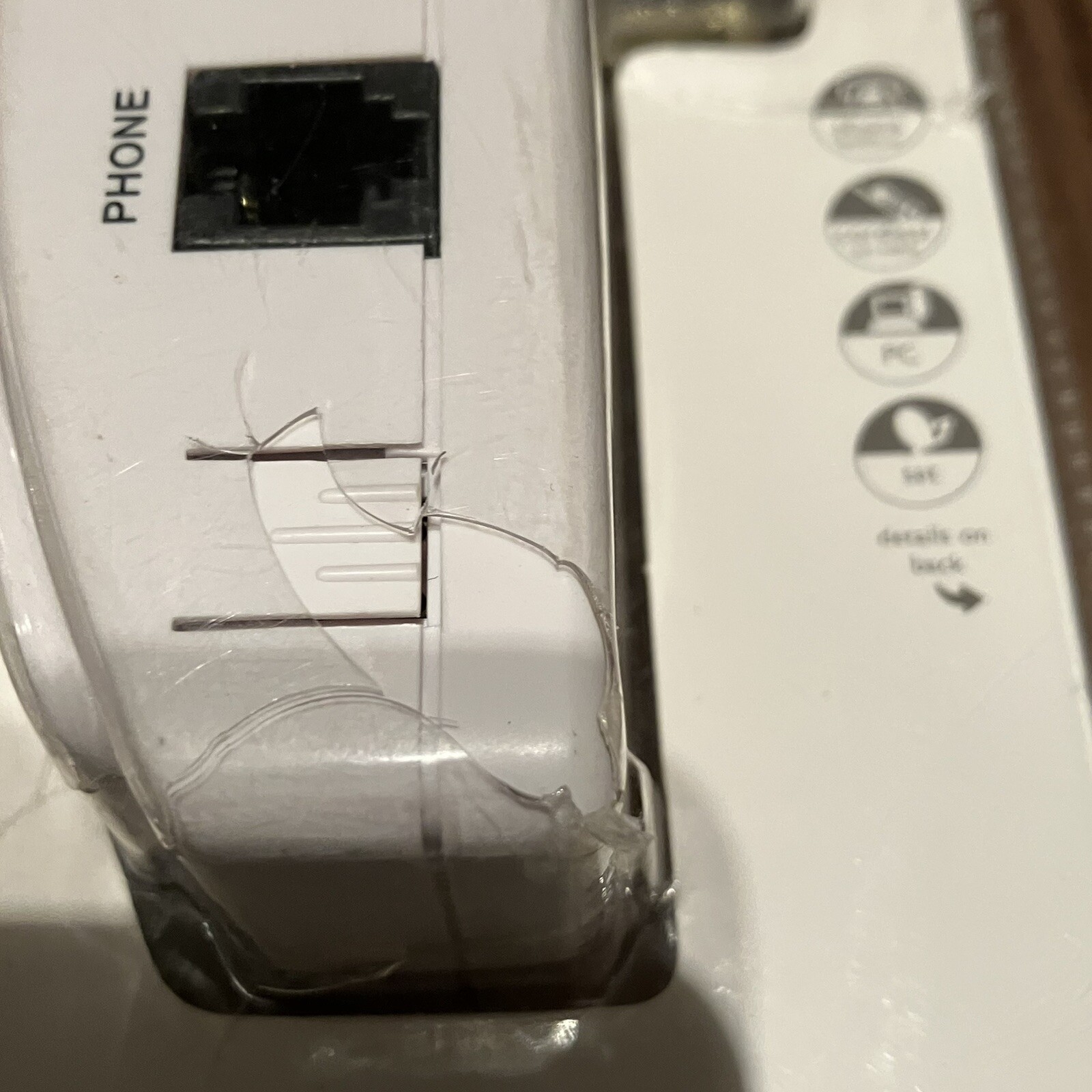 Philips Wireless Phone Modem Jack System PH0900 Turn AC Outlets to