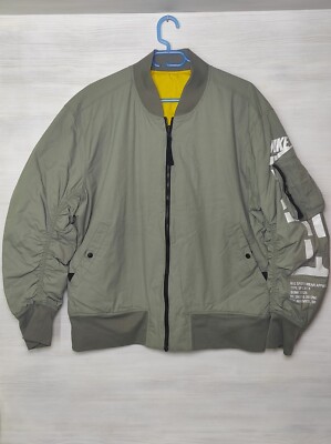 NIKE SPORTSWEAR AF1 REVERSIBLE JACKET DARK STUCCO NIKE AH2033-004 SIZE L 