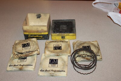 GENUINE GM GENERAL MOTORS 235 ENGINE 1941-1949 NOS STANDARD PISTON RINGS 608205