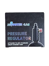 Monster Gas Pressure Regulator Attaches To Any Standard Cream Charger Tank