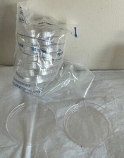 Eleven 100mm x 15mm Plastic Polystyrene Petri Dishes with Lids Never Used