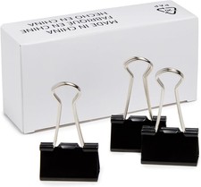  Basics Binder Paper Clips, Small Clip, 144 C...