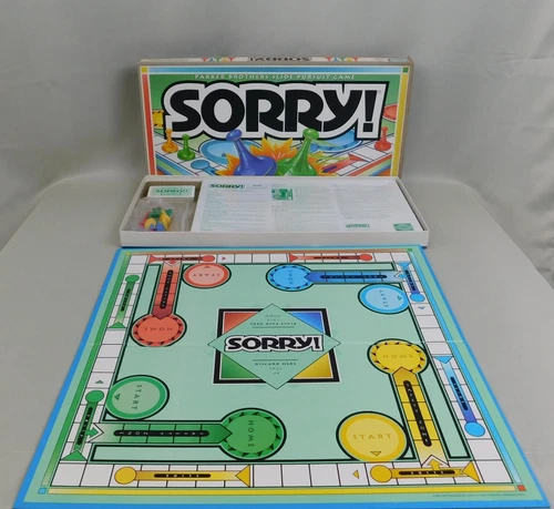 Vintage Sorry! Board Game 1995 Parker Brothers Complete #C659