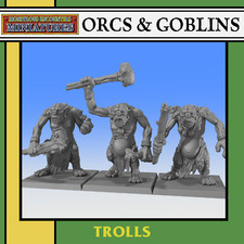Old School Trolls Set - 32mm Ideal Oldhammer, LOTR etc Wargame Collectors
